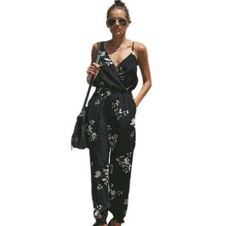 LOU - Robe femmes d'été sexy dos nu décontracté imprimé floral