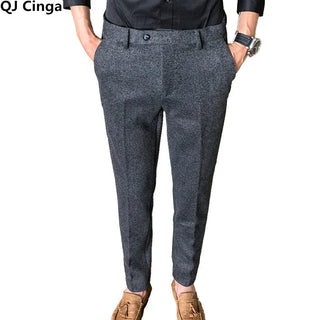 Pantalon en laine pour homme -QJ CINGA, Automne/Hiver Pantalon épais