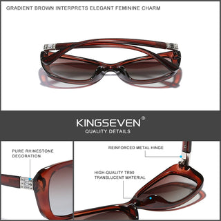 KINGSEVEN Young Style Women's Sunglasses Gradient Polarized Lens