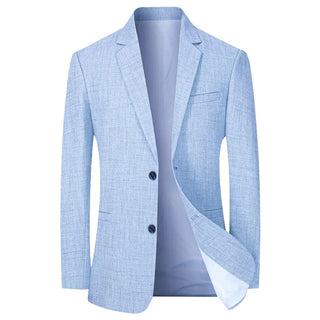 TURNER - Veste de costume pour hommes Blazers fins Printemps Automne Solide Affaires