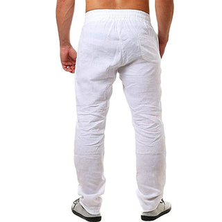 Pantalon en coton et lin pour homme – Style décontracté et confort automnal