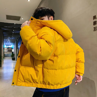 Harajuku - Manteau à bulles coloré pour homme Veste d'hiver 2024 Streetwear pour homme