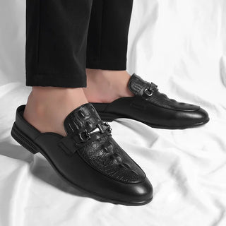 Mules Cuir Crocodile