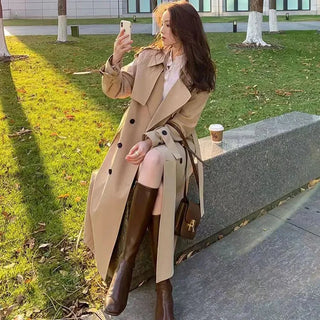 GABRIELLE - Trench Coat Femme à Col Rabattu - Automne 2024