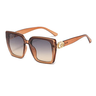 New Large Frame Square Sunglasses Women's Brand Designer Fashion Sun