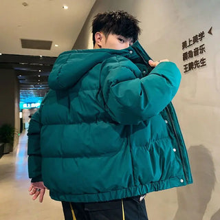 Harajuku - Manteau à bulles coloré pour homme Veste d'hiver 2024 Streetwear pour homme