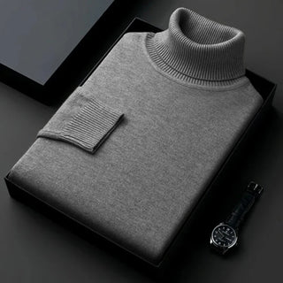 Sweatwear Mens Anti-pilling High Quality Knitted Turtleneck Sweater