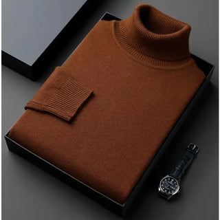 Sweatwear Mens Anti-pilling High Quality Knitted Turtleneck Sweater