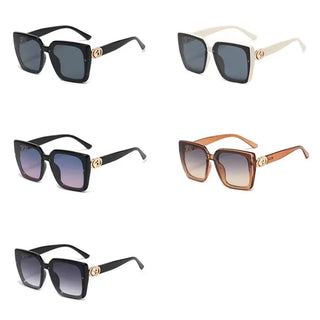 New Large Frame Square Sunglasses Women's Brand Designer Fashion Sun