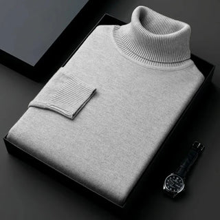 Sweatwear Mens Anti-pilling High Quality Knitted Turtleneck Sweater