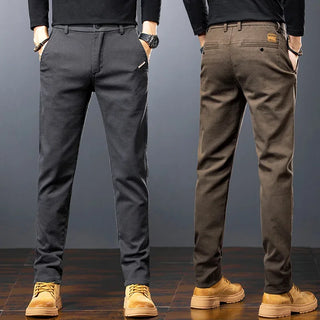 Pantalon slim en sergé pour homme – Élégance décontractée et polyvalence pour le travail