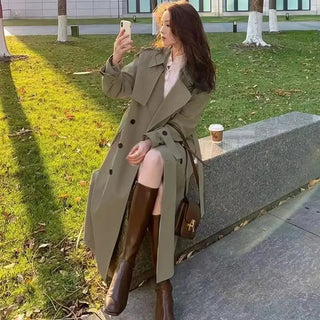 GABRIELLE - Trench Coat Femme à Col Rabattu - Automne 2024